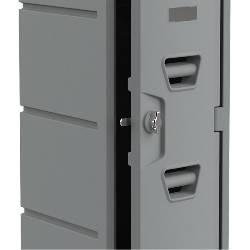 Locker, 12" x 15" x 36", Grey, Assembled Sécurité Médic