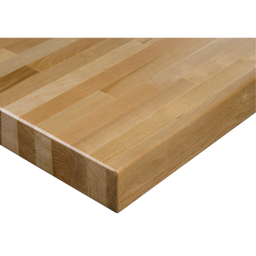 Laminated Hardwood Workbench Top, 60" W x 36" D, Square Edge, 1-3/4" Thick Sécurité Médic