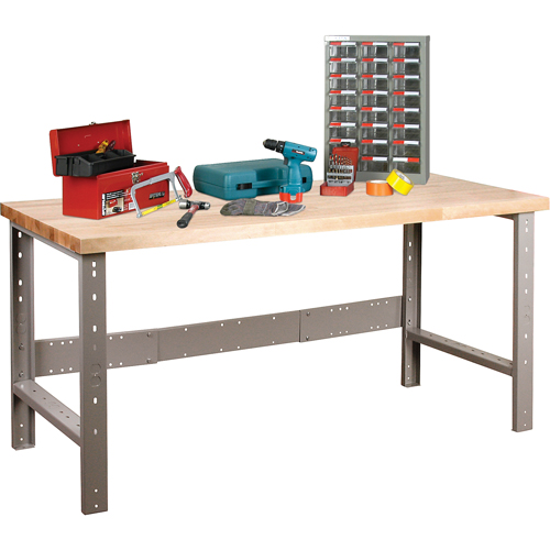 Pre-Designed Workbench, Top & Legs Only, 2500 lbs. Cap., 72" W x 30" D, 34" H Sécurité Médic