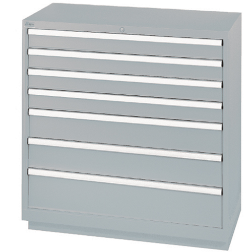 Drawer Cabinets, 7 Drawers, 40-1/4" W x 22-1/2" D x 41-3/4" H, Grey Sécurité Médic