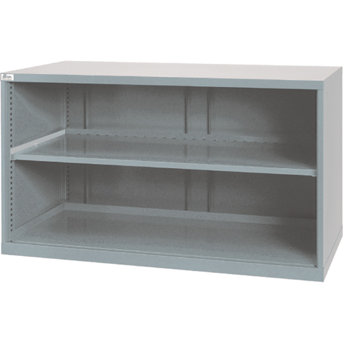 Shelf Cabinets, Steel, 33-1/2" H x 56-1/2" W x 28-1/2" D, Light Grey Sécurité Médic
