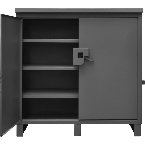 Armoire de chantier verrouillable, Gris Sécurité Médic