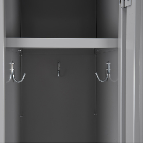 Clean Line Lockers, 3 -tier, Bank of 4, 48" x 18" x 78", Steel, Charcoal, Rivet (Assembled) Sécurité Médic