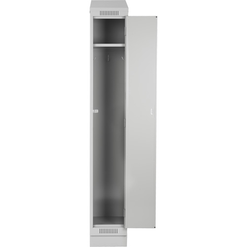Clean Line Lockers, 3 -tier, Bank of 4, 48" x 18" x 78", Steel, Charcoal, Rivet (Assembled) Sécurité Médic