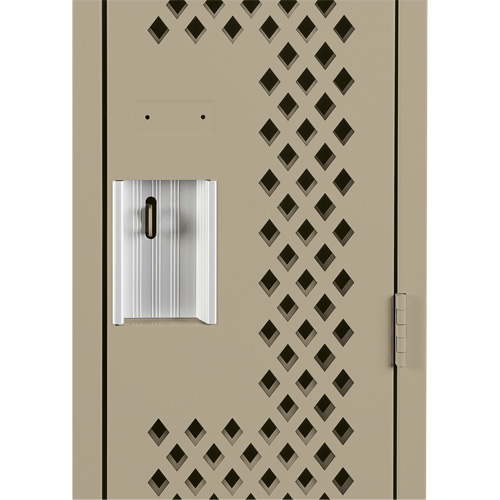Casiers Clean Line, 12" x 12" x 72", Acier, Beige, Rivet (assembl&eacute;), Perfor&eacute; Sécurité Médic