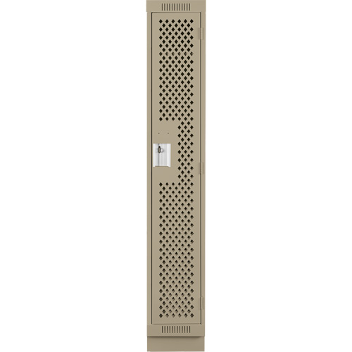Casiers Clean Line, 12" x 18" x 76", Acier, Beige, Rivet (assembl&eacute;), Perfor&eacute; Sécurité Médic