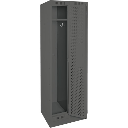 Casiers Clean Line, Bloc de 2, 24" x 12" x 76", Acier, Charbon, Rivet (assembl&eacute;), Perfor&eacute; Sécurité Médic