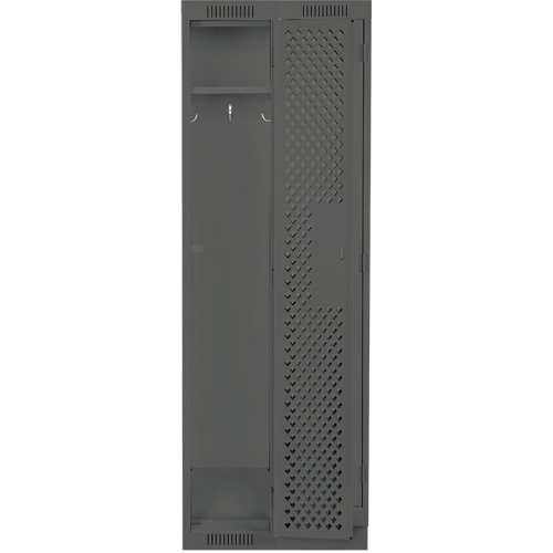 Casiers Clean Line, Bloc de 2, 24" x 12" x 76", Acier, Charbon, Rivet (assembl&eacute;), Perfor&eacute; Sécurité Médic