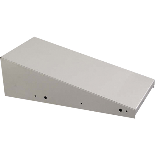Clean Line Economy Lockers Slope Top, 1 Bank, 18" D x 12" W x 6" H, Grey, Steel Sécurité Médic
