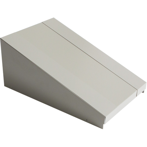 All-Welded Concorde - Heavy-Duty Lockers Sloping Top, 1 Bank, 18" D x 12" W x 6" H, Grey, Steel Sécurité Médic