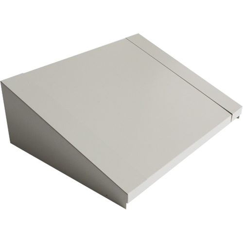 Dessus inclin&eacute; pour casiers robustes enti&egrave;rement soud&eacute; Concorde, Bloc de 2, 18" p x 24" la x 6" ha, Gris, Acier Sécurité Médic