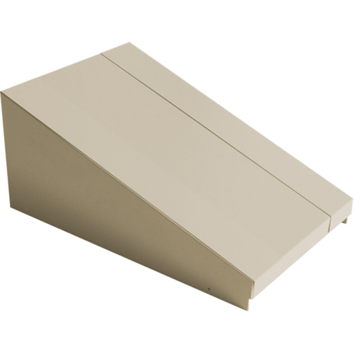 Dessus inclin&eacute; pour casiers robustes enti&egrave;rement soud&eacute; Concorde, Bloc de 1, 18" p x 12" la x 6" ha, Beige, Acier Sécurité Médic
