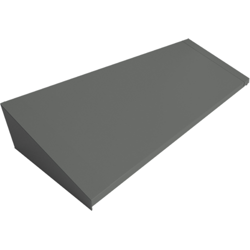 Dessus inclin&eacute; pour casiers robustes enti&egrave;rement soud&eacute; Concorde, Bloc de 4, 18" p x 48" la x 6" ha, Acier Sécurité Médic