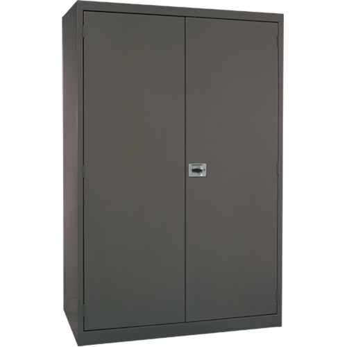 Deep Hi-Boy Storage Cabinet, Steel, 4 Shelves, 72" H x 36" W x 24" D, Charcoal Sécurité Médic