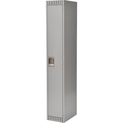 Lockers, 12" x 18" x 72", Steel, Grey, Rivet (Assembled) Sécurité Médic