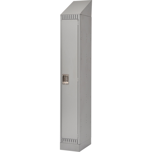 Lockers, 12" x 18" x 86", Steel, Grey, Knocked Down Sécurité Médic