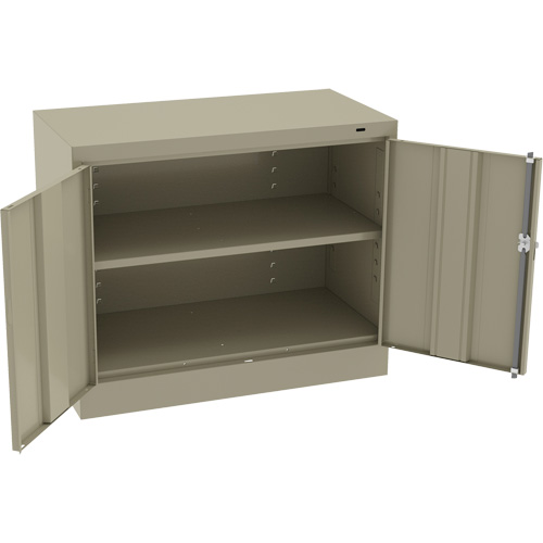 Standard Desk-High Cabinet, Steel, 30" H x 36" W x 18" D, Beige Sécurité Médic