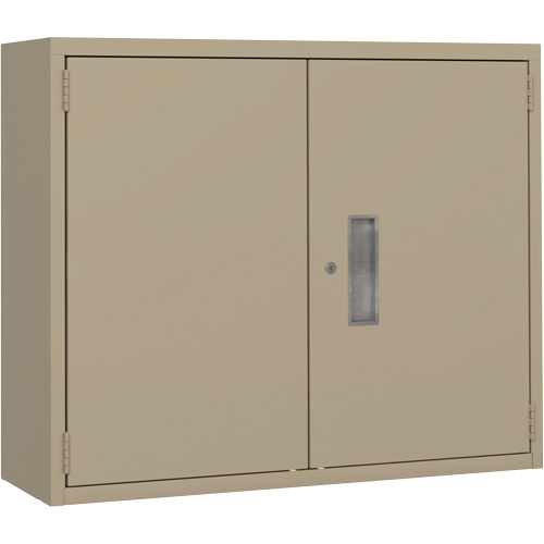 Armoire murale, Acier, 2 Tablettes, 30" h x 36" la x 12" P, Beige Sécurité Médic