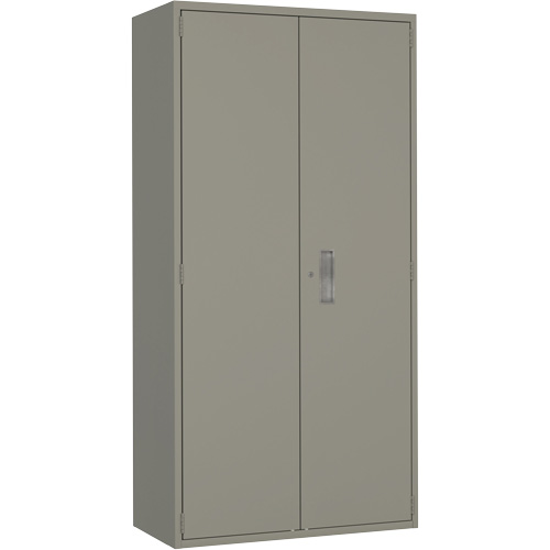 Armoire garde-robe, Acier, 36" la x 18" p x 72" h, Gris Sécurité Médic