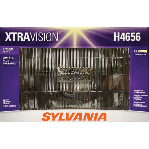 H4656 XtraVision&reg; Sealed Beam Headlight, Halogen, 35 W/55 W, Off White Sécurité Médic