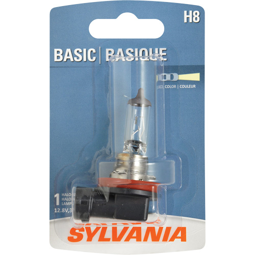 H8 Basic Headlight Bulb, Halogen, 35 W, Off White Sécurité Médic