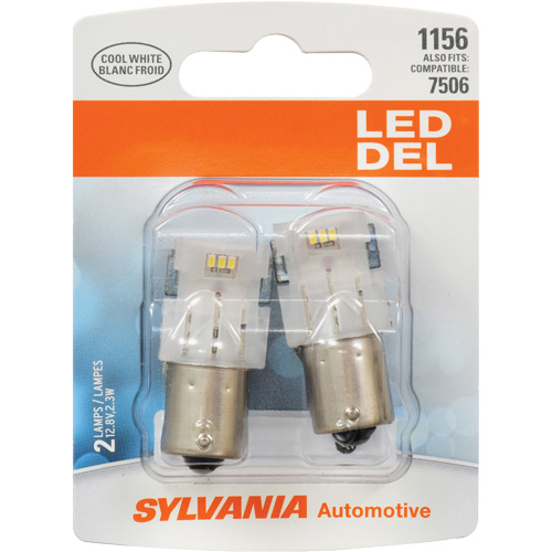 1156 Mini-ampoule automobile, DEL, 12,8 W/2,3 W, Blanc Sécurité Médic