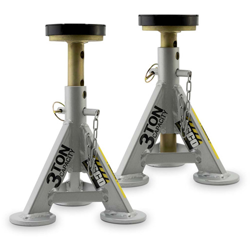 Performance Shorty Low Profile Jack Stands, 3 tons Capacity, 11" - 17" H Sécurité Médic