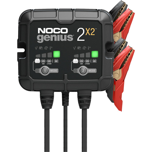 Genius&reg; 2X2 2-Bank, 4-Amp Battery Charger Sécurité Médic