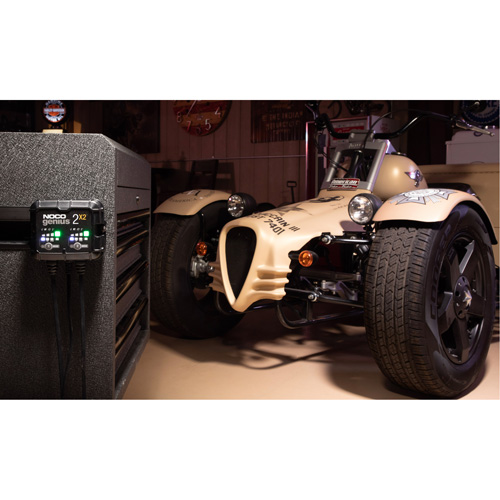 Genius&reg; 2X2 2-Bank, 4-Amp Battery Charger Sécurité Médic