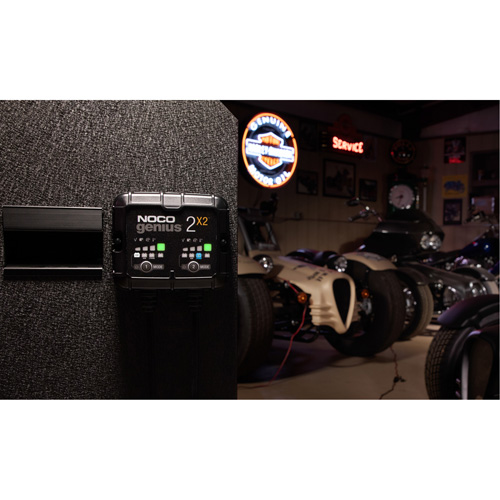 Genius&reg; 2X2 2-Bank, 4-Amp Battery Charger Sécurité Médic