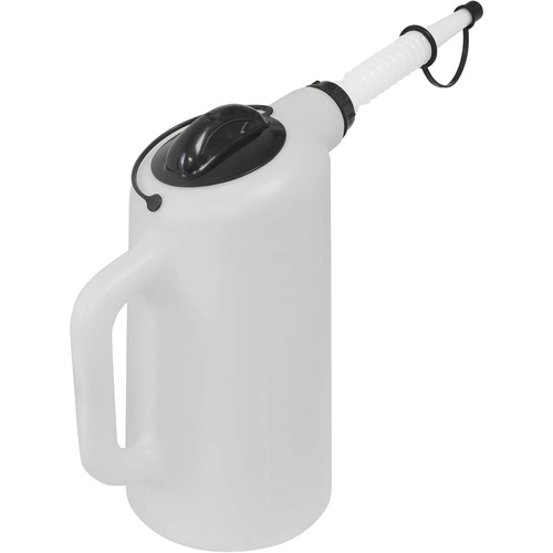 Oil Dispenser with Lid & Cap, Plastic, 8 qt Capacity Sécurité Médic