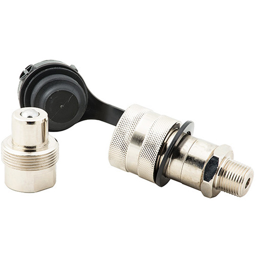 Coupler High Flow Set, Steel, 3/8", Female NPTF/Male NPTF, 10000 PSI Sécurité Médic