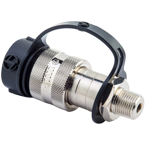 Coupler High Flow Female Side, Steel, 3/8", Female NPTF, 10000 PSI Sécurité Médic