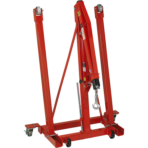 Folding Engine Crane, 2500 lbs. (1.25 tons) Capacity Sécurité Médic