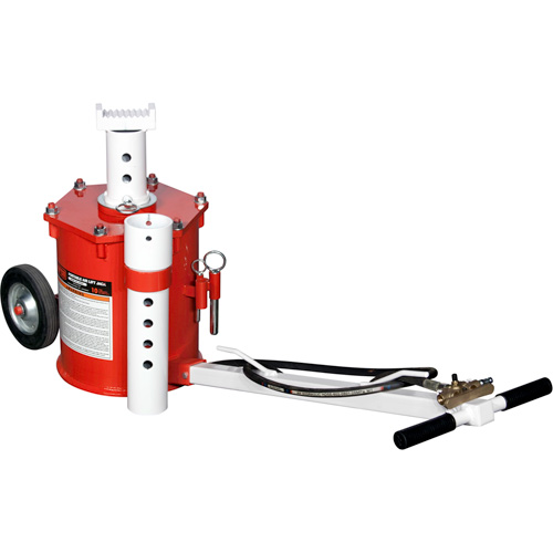 Cric pneumatique portable, Capacit&eacute; de 10 tonne(s), 17-3/4" - 49-3/8" h Sécurité Médic