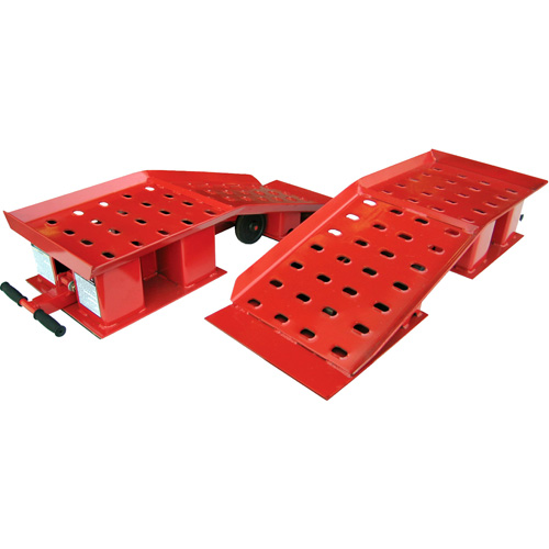 Paire de rampes larges pour camion, Capacit&eacute; 20 000 lb, 50-1/2" lo, 18-3/8" la, Hauteur de 9-1/4" Sécurité Médic