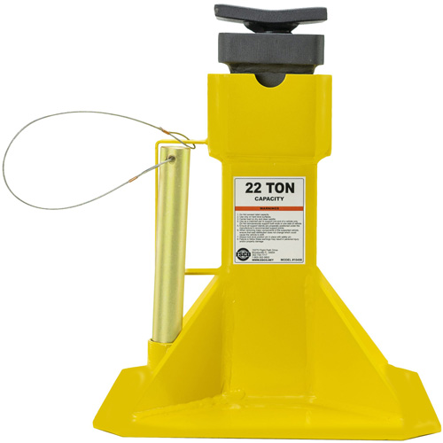 Jack Stands with Adjustable Screw Top Saddle, Locking Pin, 15-1/2" - 20-1/2" H Sécurité Médic
