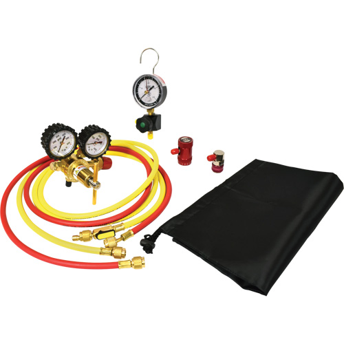 Automotive A/C Nitrogen Leak Test Kit with Regulator Sécurité Médic