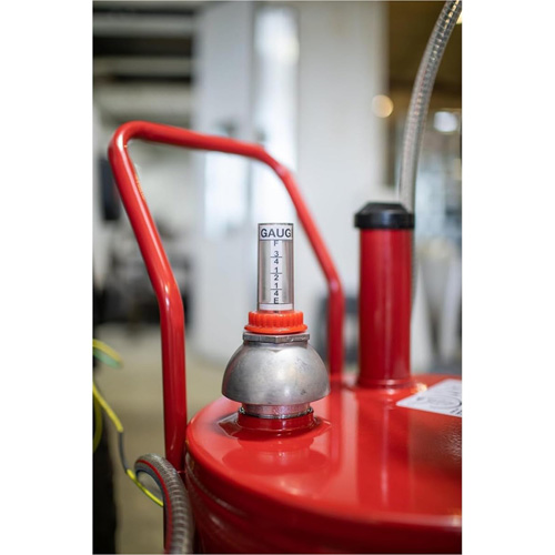 Chariot &agrave; carburant en acier de 25 gallons avec pompe rotative bidirectionnelle Sécurité Médic