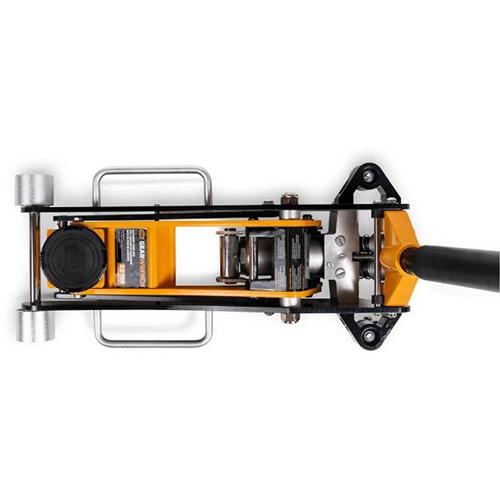 Aluminum Racing Jack, 2 Ton(s) Capacity, 3-1/4" Lowered, 18-1/2" Raised, Manual Hydraulic Sécurité Médic