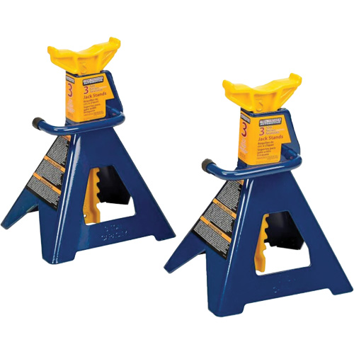 Jack Stand, Locking Handle/Ratchet, 3 tons Capacity, 19" H Sécurité Médic
