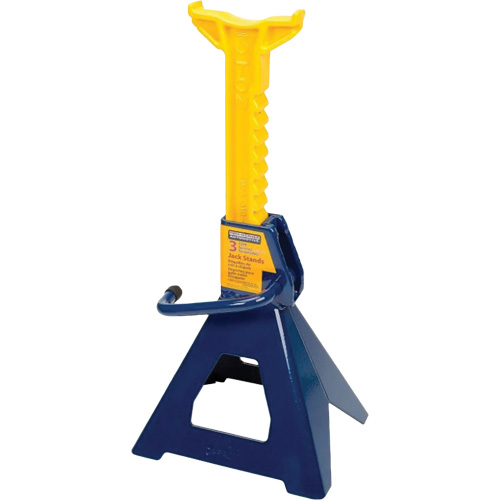 Jack Stand, Locking Handle/Ratchet, 3 tons Capacity, 19" H Sécurité Médic