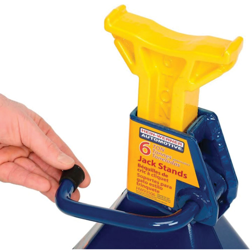 Jack Stand, Locking Handle/Ratchet, 6 tons Capacity, 25-1/4" H Sécurité Médic