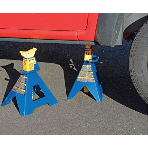 Jack Stand, Locking Handle/Ratchet, 6 tons Capacity, 25-1/4" H Sécurité Médic