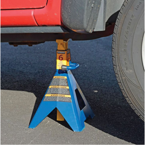 Jack Stand, Locking Handle/Ratchet, 6 tons Capacity, 25-1/4" H Sécurité Médic