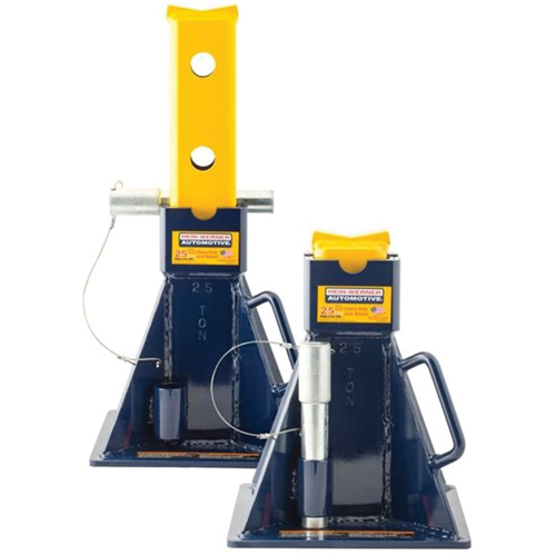 Vehicle Support Stands, Locking Pin, 25 tons Capacity Sécurité Médic