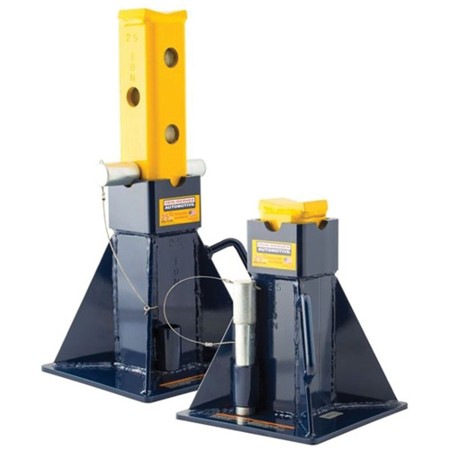 Vehicle Support Stands, Locking Pin, 25 tons Capacity Sécurité Médic