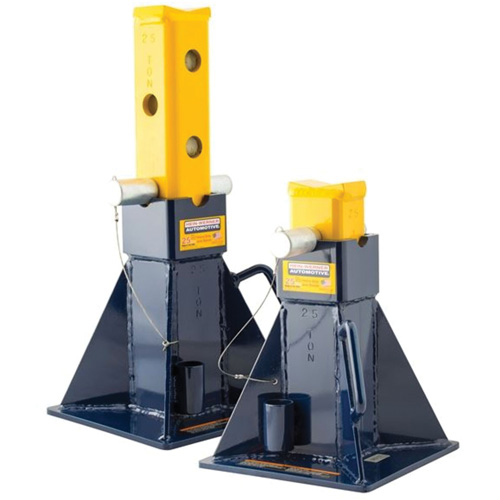 Vehicle Support Stands, Locking Pin, 25 tons Capacity Sécurité Médic