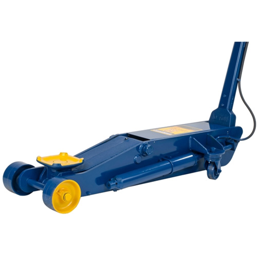 Long Chassis Service Jack, 10 Ton(s) Capacity, 6-3/4" Lowered, 25-1/2" Raised, Air Hydraulic Sécurité Médic