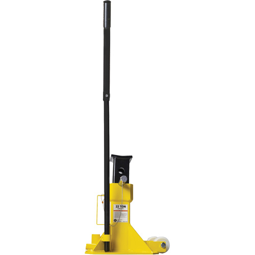 EZ-Wheel Jack Stand, Locking Pin, 22 Tons Capacity, 13-1/2" - 20" H Sécurité Médic
